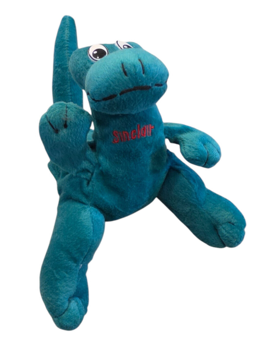 Rare Vintage Sinclair Gas Station Plush Hand Puppet Dinosaur